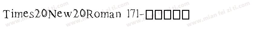 Times20New20Roman 171字体转换